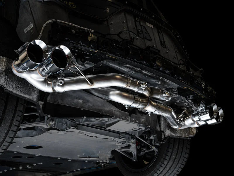 AWE Tuning 2020 Chevrolet Corvette (C8) Track Edition Exhaust - Quad Chrome Silver Tips - Additional View 5