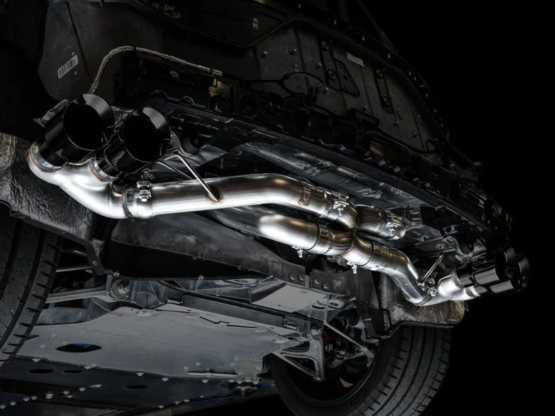 AWE Tuning 2020 Chevrolet Corvette (C8) Track Edition Exhaust - Quad Diamond Black Tips - Additional View 7