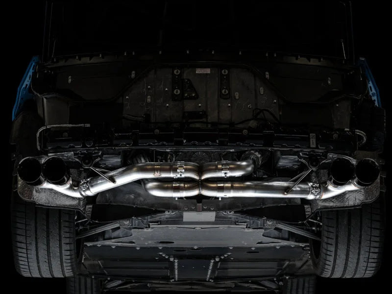 AWE Tuning 2020 Chevrolet Corvette (C8) Track Edition Exhaust - Quad Diamond Black Tips - Additional View 10