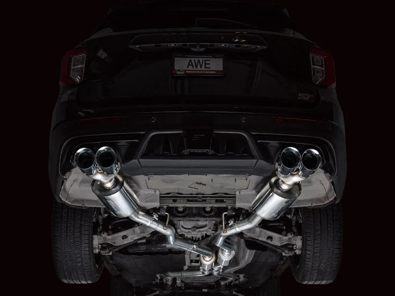 AWE Tuning 2020+ Ford Explorer ST Touring Edition Exhaust w/ Chrome Silver Tips - Additional View 5