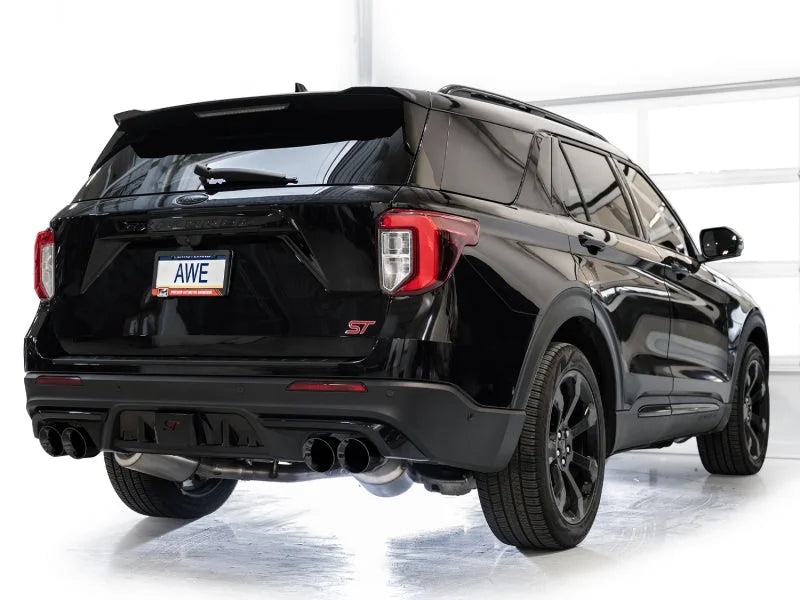 AWE Tuning 2020+ Ford Explorer ST Touring Edition Exhaust w/ Diamond Black Tips - Additional View 12