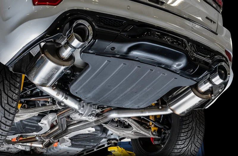 AWE Tuning 2020 Jeep Grand Cherokee SRT Touring Edition Exhaust - Chrome Silver Tips - Back View