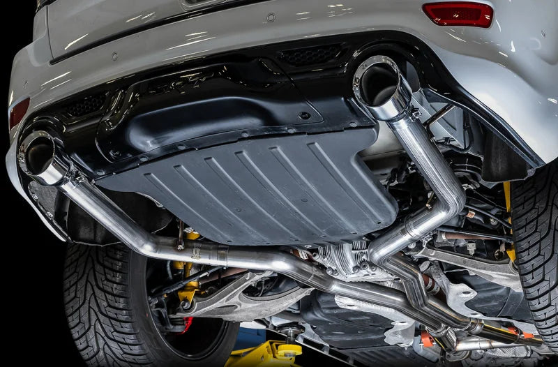 AWE Tuning 2020 Jeep Grand Cherokee SRT Track Edition Exhaust - Chrome Silver Tips - Back View
