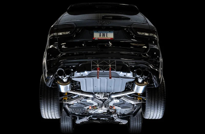 AWE Tuning 2020 Jeep Grand Cherokee SRT/Trackhawk Touring Edition Exhaust - Use w/Stock Tips - Side View
