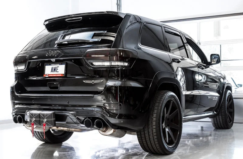 AWE Tuning 2020 Jeep Grand Cherokee SRT/Trackhawk Track Edition Exhaust - Use w/Stock Tips - Side View