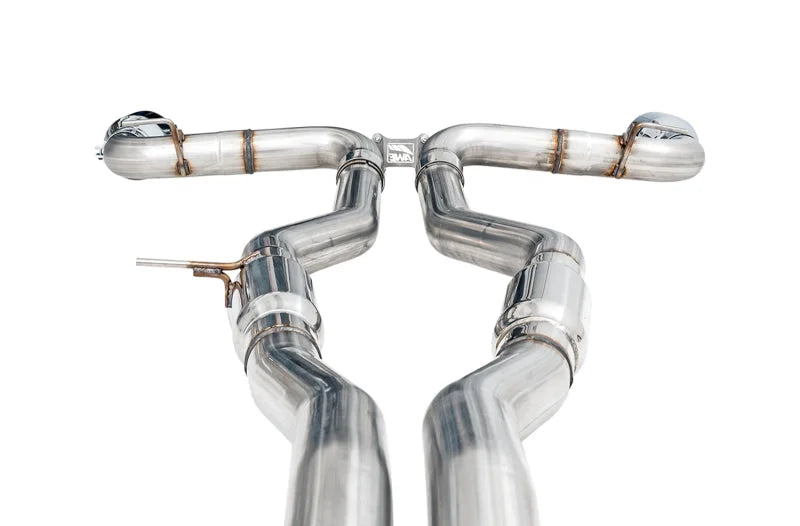 AWE Tuning 2020 Toyota Supra A90 Track Edition Exhaust - 5in Chrome Silver Tips - Additional View 7