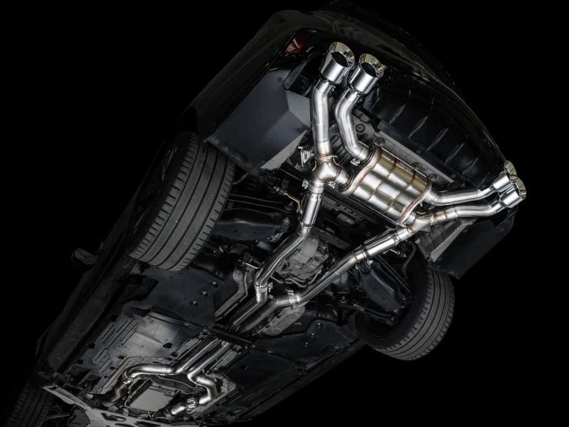 AWE Tuning 2021+ Cadillac CT4-V Blackwing SwitchPath Exhaust - Chrome Silver Tips - Additional View 5