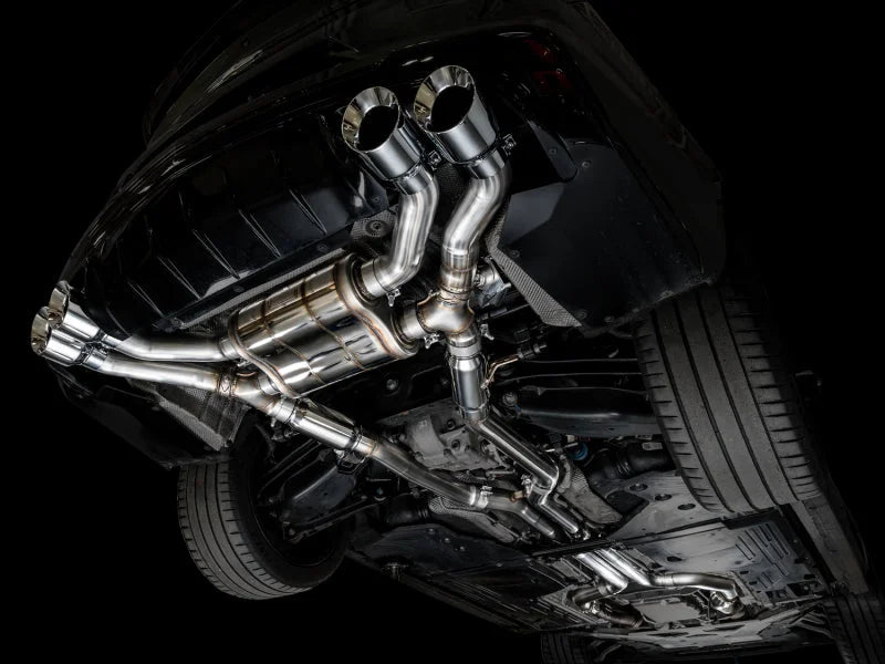 AWE Tuning 2021+ Cadillac CT4-V Blackwing SwitchPath Exhaust - Chrome Silver Tips - Additional View 6