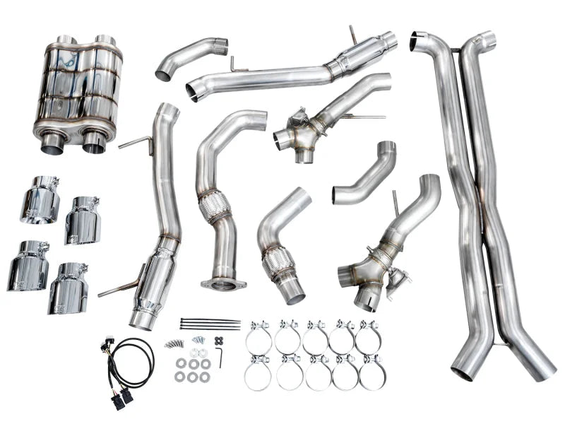 AWE Tuning 2021+ Cadillac CT4-V Blackwing SwitchPath Exhaust - Chrome Silver Tips - Additional View 12