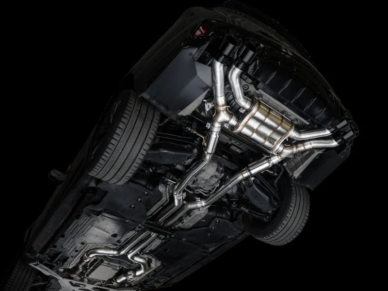 AWE Tuning 2021+ Cadillac CT4-V Blackwing SwitchPath Exhaust - Diamond Black Tips - Additional View 7