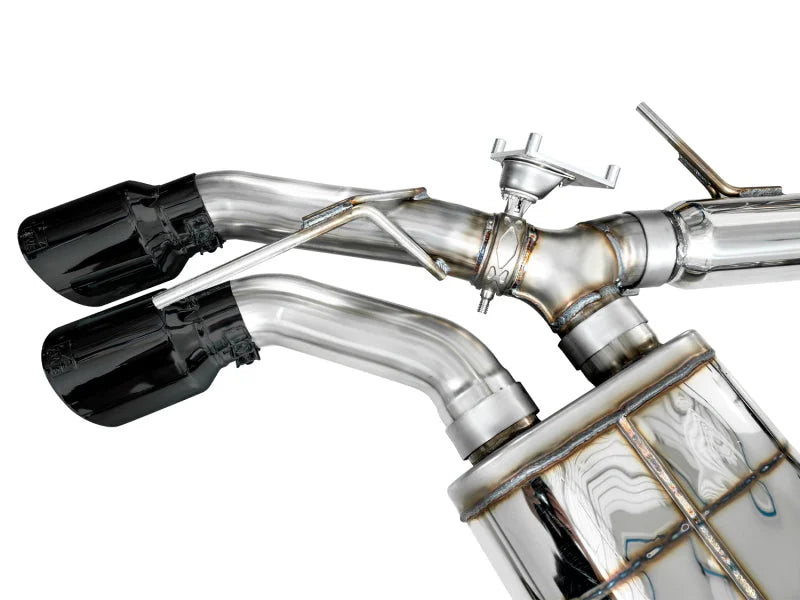 AWE Tuning 2021+ Cadillac CT4-V Blackwing SwitchPath Exhaust - Diamond Black Tips - Additional View 12