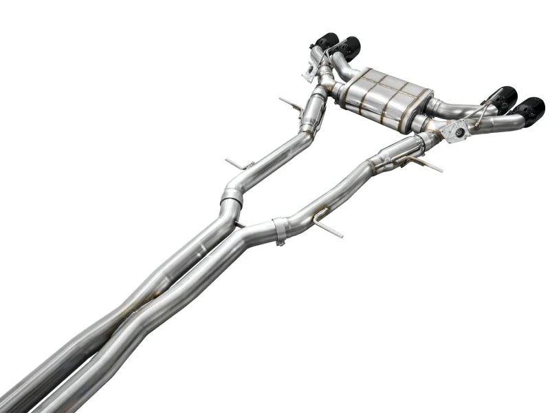 AWE Tuning 2021+ Cadillac CT4-V Blackwing SwitchPath Exhaust - Diamond Black Tips - Additional View 15