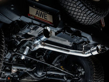 Load image into Gallery viewer, AWE Tuning 2021+ Ford Bronco 0FG Dual Rear Exit Exhaust w/Chrome Silver Tips &amp; Bash Guard - Additional View 6