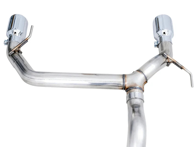 AWE Tuning 2021+ Ford Bronco 0FG Dual Rear Exit Exhaust w/Chrome Silver Tips & Bash Guard - Additional View 8