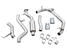 Load image into Gallery viewer, AWE Tuning 2021+ Ford Bronco 0FG Dual Rear Exit Exhaust w/Chrome Silver Tips &amp; Bash Guard - Additional View 9