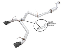 Load image into Gallery viewer, AWE Tuning 2021+ Ford Bronco 0FG Dual Rear Exit Exhaust w/Diamond Black Tips &amp; Bash Guard - Main Product View