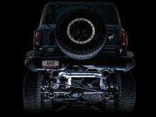 Load image into Gallery viewer, AWE Tuning 2021+ Ford Bronco 0FG Dual Rear Exit Exhaust w/Diamond Black Tips &amp; Bash Guard - Back View