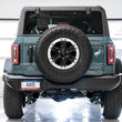 Load image into Gallery viewer, AWE Tuning 2021+ Ford Bronco 0FG Dual Rear Exit Exhaust w/Diamond Black Tips &amp; Bash Guard - Installation View