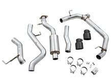 Load image into Gallery viewer, AWE Tuning 2021+ Ford Bronco 0FG Dual Rear Exit Exhaust w/Diamond Black Tips &amp; Bash Guard - Additional View 6