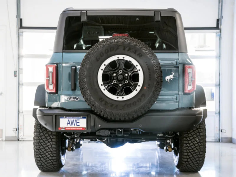 AWE Tuning 2021+ Ford Bronco 0FG Exhaust (No Tips) w/ Bash Guard - Additional View 5
