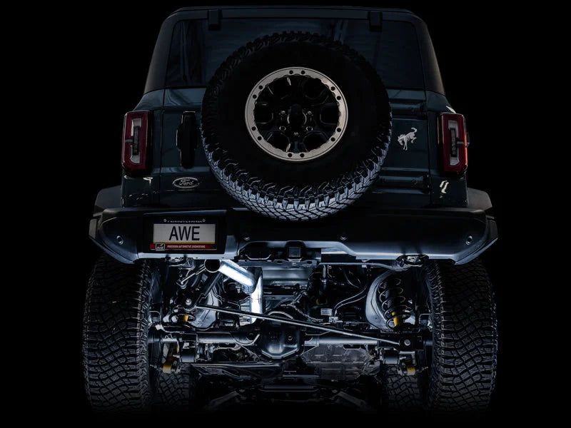 AWE Tuning 2021+ Ford Bronco 0FG Exhaust (No Tips) w/ Bash Guard - Additional View 6