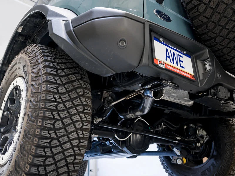 AWE Tuning 2021+ Ford Bronco 0FG Exhaust (No Tips) w/ Bash Guard - Additional View 7