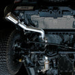 Load image into Gallery viewer, AWE Tuning 2021+ Ford Bronco 0FG Single Rear Exit Exhaust w/Chrome Silver Tip &amp; Bash Guard - Back View