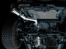 Load image into Gallery viewer, AWE Tuning 2021+ Ford Bronco 0FG Single Rear Exit Exhaust w/Chrome Silver Tip &amp; Bash Guard - Back View