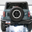 Load image into Gallery viewer, AWE Tuning 2021+ Ford Bronco 0FG Single Rear Exit Exhaust w/Chrome Silver Tip &amp; Bash Guard - Additional View 8