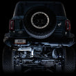 Load image into Gallery viewer, AWE Tuning 2021+ Ford Bronco 0FG Single Rear Exit Exhaust w/Diamond Black Tip &amp; Bash Guard - Installation View