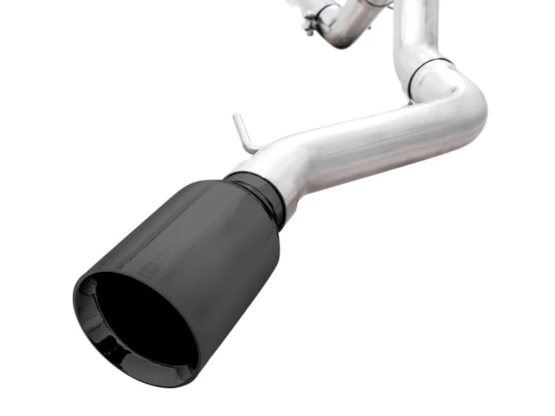 AWE Tuning 2021+ Ford Bronco 0FG Single Rear Exit Exhaust w/Diamond Black Tip & Bash Guard - Additional View 8