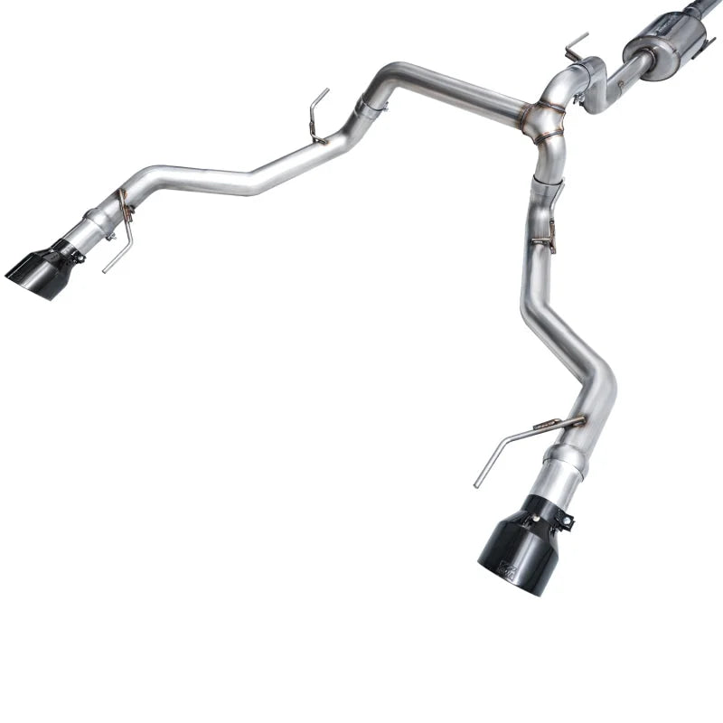 AWE Tuning 2021+ Ford F-150 Tremor (w/ Bumper Cutouts) 0FG Non-Resonated Catback -Diamond Black Tips - Additional View 13