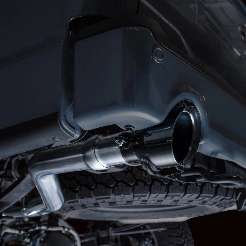 AWE Tuning 2021+ Ford F-150 Tremor (w/ Bumper Cutouts) 0FG Resonated Catback - Diamond Black Tips - Additional View 9
