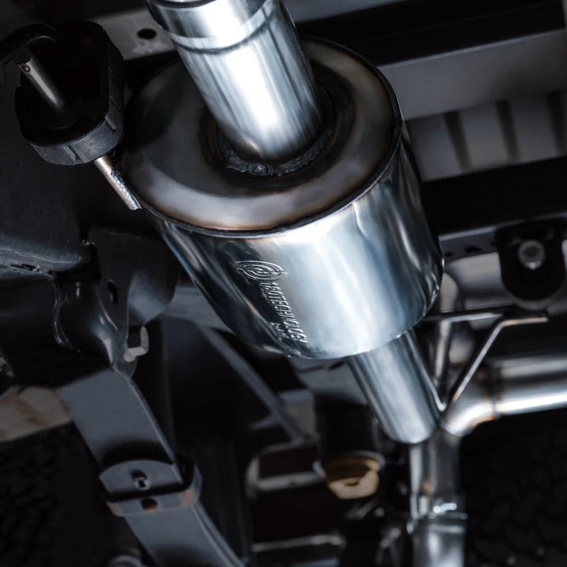 AWE Tuning 2021+ Ford F-150 Tremor (w/ Bumper Cutouts) 0FG Resonated Catback - Diamond Black Tips - Additional View 10