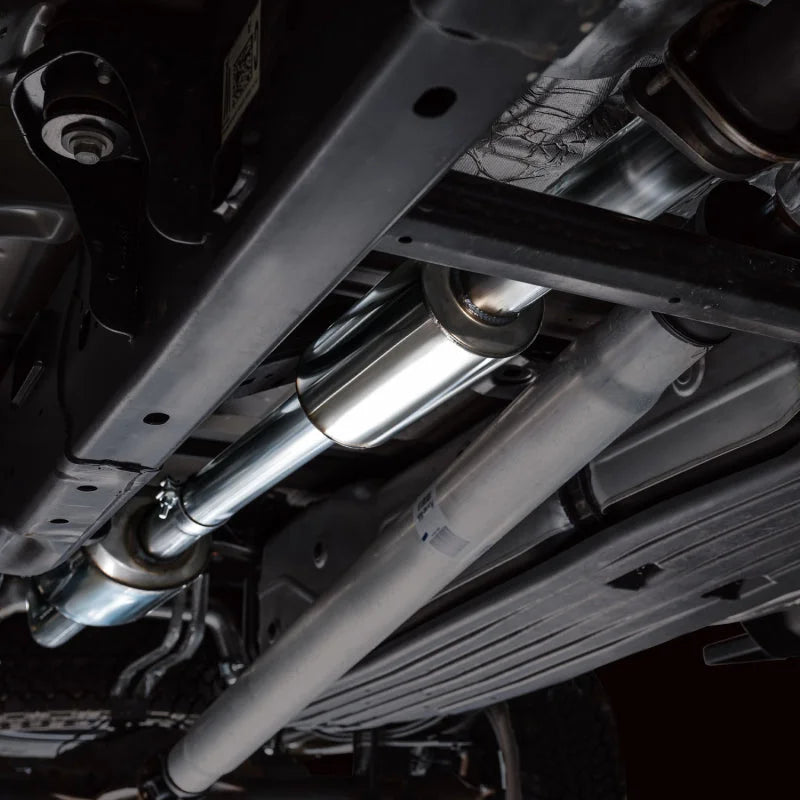 AWE Tuning 2021+ Ford F-150 Tremor (w/ Bumper Cutouts) 0FG Resonated Catback - Diamond Black Tips - Additional View 11