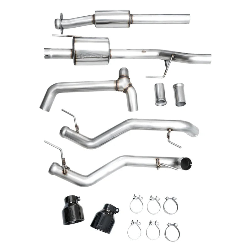 AWE Tuning 2021+ Ford F-150 Tremor (w/ Bumper Cutouts) 0FG Resonated Catback - Diamond Black Tips - Additional View 15