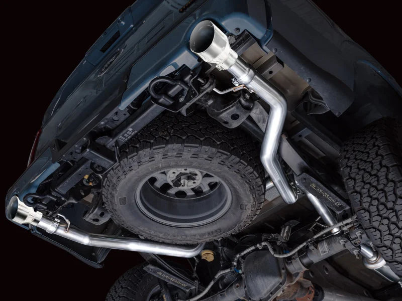 AWE Tuning 2021+ Ford F150 Tremor w/ Bumper Cutouts 0FG Non-Resonated Cat-Back w/ Chrome Silver Tips - Additional View 6