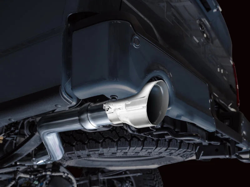 AWE Tuning 2021+ Ford F150 Tremor w/ Bumper Cutouts 0FG Non-Resonated Cat-Back w/ Chrome Silver Tips - Additional View 11