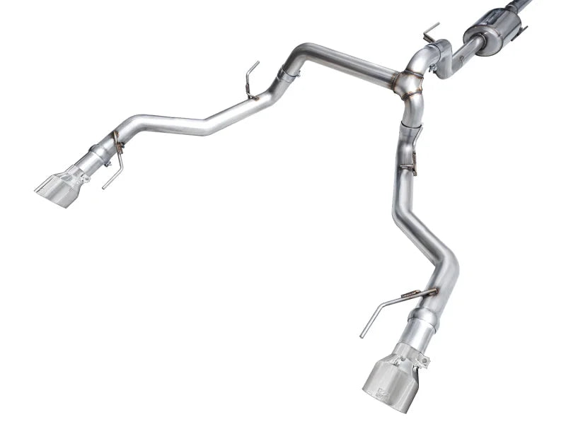 AWE Tuning 2021+ Ford F150 Tremor w/ Bumper Cutouts 0FG Non-Resonated Cat-Back w/ Chrome Silver Tips - Additional View 13