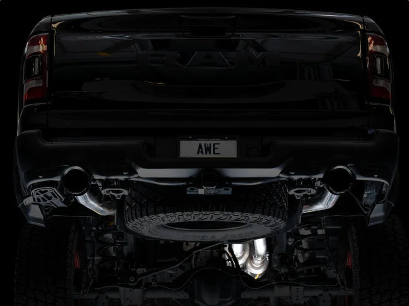 AWE Tuning 2021 RAM 1500 TRX 0FG Cat-Back Exhaust - Diamond Black Tips - Additional View 9