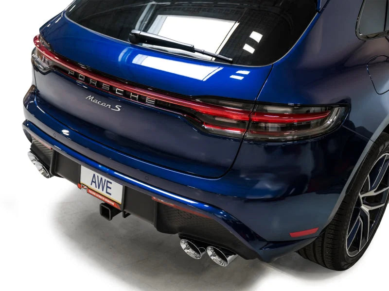 AWE Tuning 2022+ Porsche Macan 2.9TT Touring Edition Catback Exhaust w/ Chrome Silver Tips - Additional View 7