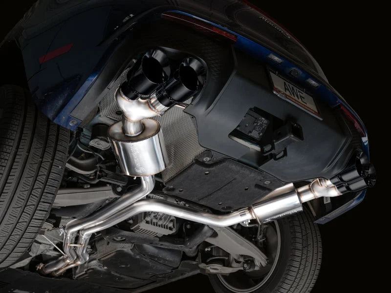 AWE Tuning 2022+ Porsche Macan 2.9TT Touring Edition Catback Exhaust w/ Diamond Black Tips - Additional View 7