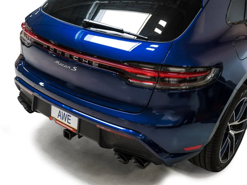 AWE Tuning 2022+ Porsche Macan 2.9TT Touring Edition Catback Exhaust w/ Diamond Black Tips - Additional View 8