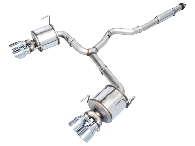 AWE Tuning 2022+ VB Subaru WRX Touring Edition Exhaust - Chrome Silver Tips - Main Product View