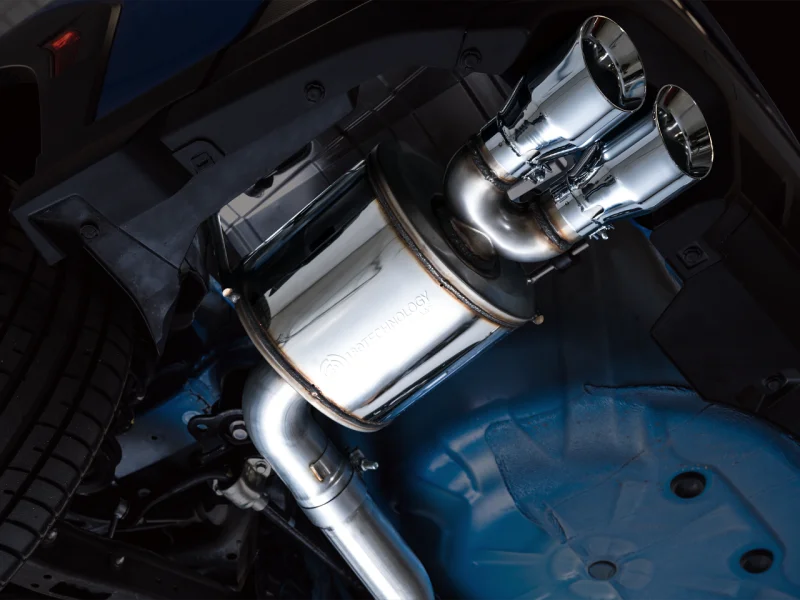 AWE Tuning 2022+ VB Subaru WRX Touring Edition Exhaust - Chrome Silver Tips - Installation View