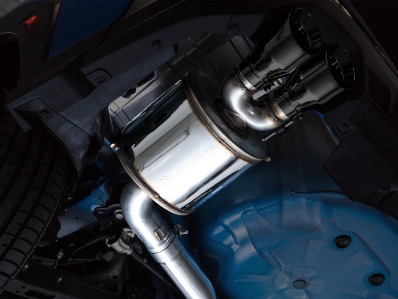 AWE Tuning 2022+ VB Subaru WRX Touring Edition Exhaust - Diamond Black Tips - Side View