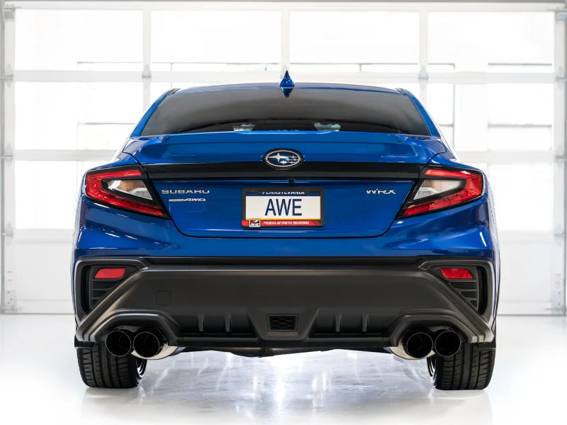 AWE Tuning 2022+ VB Subaru WRX Touring Edition Exhaust - Diamond Black Tips - Additional View 6