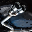 Load image into Gallery viewer, AWE Tuning 2022+ VB Subaru WRX Track Edition Exhaust - Chrome Silver Tips - Installation View