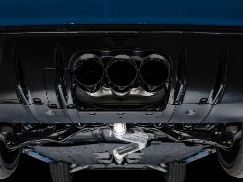 AWE Tuning 2023 Honda Civic Type R FL5 Touring Edition Exhaust w/ Triple Diamond Black Tips - Side View