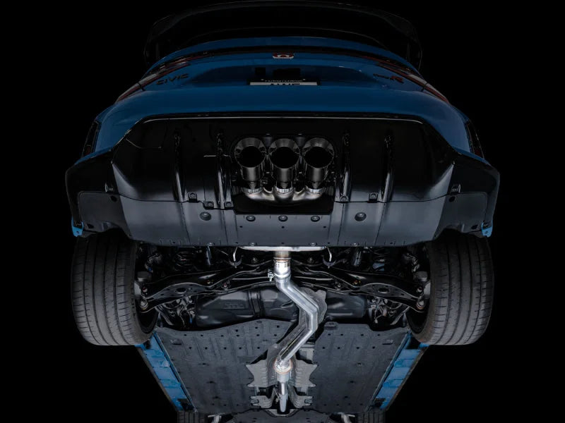 AWE Tuning 2023 Honda Civic Type R FL5 Touring Edition Exhaust w/ Triple Diamond Black Tips - Additional View 5